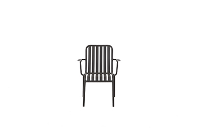 Docent Net_Dorsent Net Dining Arm Chair_Charcoal
